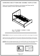 Предварительный просмотр 1 страницы GFW Ashbourne Side ottoman bed Assembly Instructions Manual