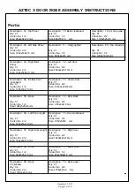 Preview for 4 page of GFW AZTEC 3 Assembly Instructions Manual