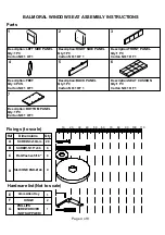 Preview for 4 page of GFW BALMORAL WINDOW SEAT Assembly Instructions Manual