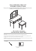 GFW BELLA 8165 Assembly Instructions Manual preview