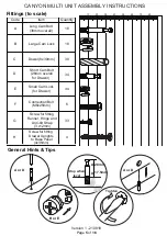 Preview for 5 page of GFW CANYON MULTI UNIT Assembly Instructions Manual