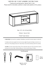 GFW CANYON OAK Assembly Instructions Manual предпросмотр