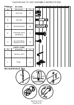 Preview for 5 page of GFW CANYON OAK Assembly Instructions Manual