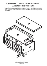 Preview for 3 page of GFW CAVENDISH LOW 2 DOOR STORAGE UNIT Assembly Instructions Manual