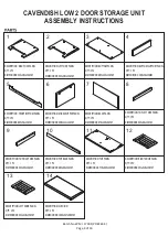 Preview for 4 page of GFW CAVENDISH LOW 2 DOOR STORAGE UNIT Assembly Instructions Manual