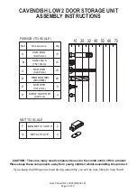 Preview for 5 page of GFW CAVENDISH LOW 2 DOOR STORAGE UNIT Assembly Instructions Manual