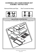 Preview for 6 page of GFW CAVENDISH LOW 2 DOOR STORAGE UNIT Assembly Instructions Manual