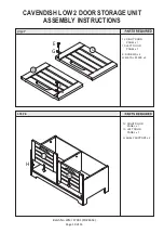 Preview for 10 page of GFW CAVENDISH LOW 2 DOOR STORAGE UNIT Assembly Instructions Manual