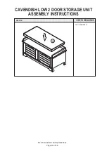 Preview for 13 page of GFW CAVENDISH LOW 2 DOOR STORAGE UNIT Assembly Instructions Manual