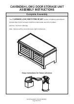 Preview for 14 page of GFW CAVENDISH LOW 2 DOOR STORAGE UNIT Assembly Instructions Manual