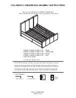 Preview for 1 page of GFW COLORADO 3-DRAWER BED Assembly Instructions Manual