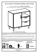 Preview for 1 page of GFW DELTA COMPACT SIDEBOARD Assembly Instructions Manual