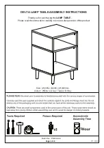 Preview for 1 page of GFW Delta Lamp Table Assembly Instructions Manual