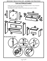 Preview for 3 page of GFW Dressing Table Stool Set Assembly Instructions Manual