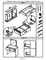 Preview for 10 page of GFW Dressing Table Stool Set Assembly Instructions Manual