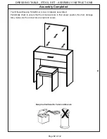 Preview for 12 page of GFW Dressing Table Stool Set Assembly Instructions Manual