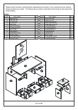 Preview for 3 page of GFW ELIZABETH DRESSER with CUSHION STOOL UNIT Assembly Instructions Manual