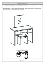 Preview for 19 page of GFW ELIZABETH DRESSER with CUSHION STOOL UNIT Assembly Instructions Manual