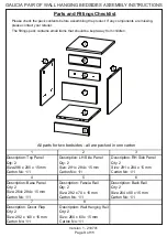 Preview for 3 page of GFW Galicia Bedside Chests Assembly Instructions Manual