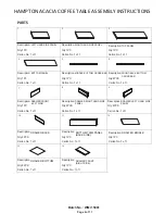 Предварительный просмотр 4 страницы GFW HAMPTON ACACIA COFFEE TABLE Assembly Instructions Manual