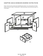 Preview for 3 page of GFW HAMPTON ACACIA SIDEBOARD Assembly Instructions Manual