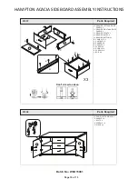 Preview for 10 page of GFW HAMPTON ACACIA SIDEBOARD Assembly Instructions Manual