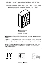 Preview for 1 page of GFW HAVANA 2 OVER 4 CHEST Assembly Instructions Manual