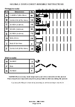 Preview for 5 page of GFW HAVANA 2 OVER 4 CHEST Assembly Instructions Manual