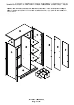 Preview for 3 page of GFW HAVANA 3 DOOR 2 DRAWER ROBE Assembly Instructions Manual