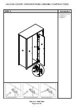 Preview for 14 page of GFW HAVANA 3 DOOR 2 DRAWER ROBE Assembly Instructions Manual