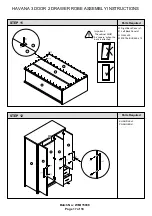 Preview for 17 page of GFW HAVANA 3 DOOR 2 DRAWER ROBE Assembly Instructions Manual