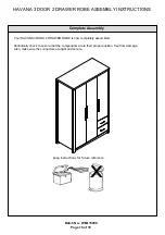 Preview for 18 page of GFW HAVANA 3 DOOR 2 DRAWER ROBE Assembly Instructions Manual