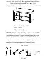 Preview for 1 page of GFW JAK2TVMNG Assembly Instructions Manual