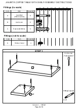 Preview for 4 page of GFW Jakarta Coffee Table With Shelf Assembly Instructions Manual