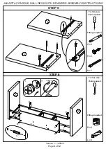 Preview for 8 page of GFW JAKARTA CONSOLE HALL DESK WITH DRAWERS Assembly Instructions Manual