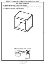 Preview for 6 page of GFW Jakarta Cube Lamp Table Assembly Instructions Manual