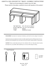 GFW JAKARTA LONG JOHN NEST OF TABLES Assembly Instructions Manual preview