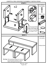 Preview for 6 page of GFW JAKARTA LONG JOHN NEST OF TABLES Assembly Instructions Manual