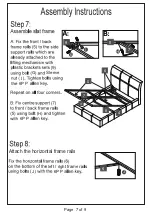 Preview for 7 page of GFW JASMINE GAS LIFT BED Assembly Instruction Manual