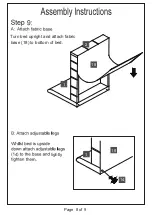 Preview for 8 page of GFW JASMINE GAS LIFT BED Assembly Instruction Manual