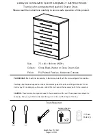 Preview for 1 page of GFW KESWIC 5 DRAWER CHEST Assembly Instructions Manual