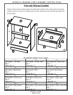 Preview for 3 page of GFW KESWIC 5 DRAWER CHEST Assembly Instructions Manual