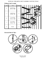 Preview for 5 page of GFW KESWIC 5 DRAWER CHEST Assembly Instructions Manual