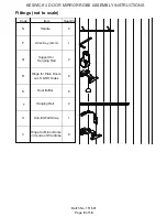 Preview for 6 page of GFW KESWICK 4 DOOR MIRROR ROBE Assembly Instructions Manual