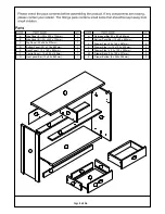 Preview for 3 page of GFW LANCASTER CONSOLE HALL TABLE Assembly Instructions Manual