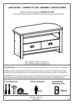 GFW Lancaster Corner TV Unit Assembly Instructions Manual preview