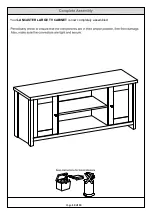 Preview for 13 page of GFW LANCASTER LARGE TV CABINET Assembly Instructions Manual