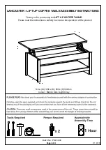 GFW LANCASTER LIFT UP COFFEE TABLE Assembly Instructions Manual preview