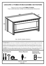 Preview for 1 page of GFW LANCASTER OTTOMAN STORAGE Assembly Instructions Manual