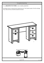 Preview for 17 page of GFW LANCASTER STUDY DESK Assembly Instructions Manual